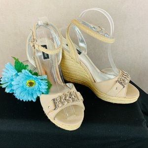 WHBM | Canvas Espadrilles | Tan | 10